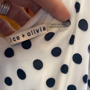 Alice + Olivia Mable Polka Dot Dress